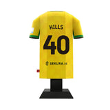 Norwich City 24/25 Metal Home Shirt: 13 - Hills 40 - Display Kit By Norwich City