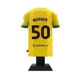 Norwich City 24/25 Metal Home Shirt: 14 - Warner 50 - Display Kit By Norwich City