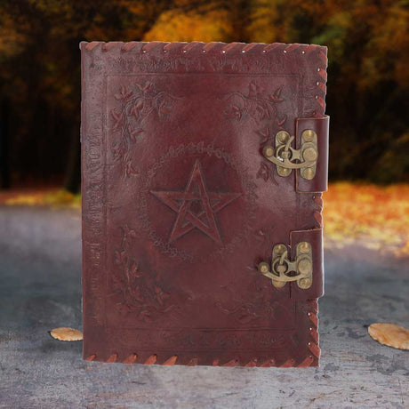 Small Book of Shadow Leather Journal 25cm - Leather Journals at Gift Moments