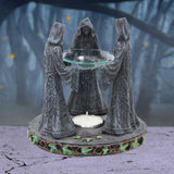 Pagan Magik Circle Triple Moon Oil Burner. (16cm) - Oil Burner at Gift Moments