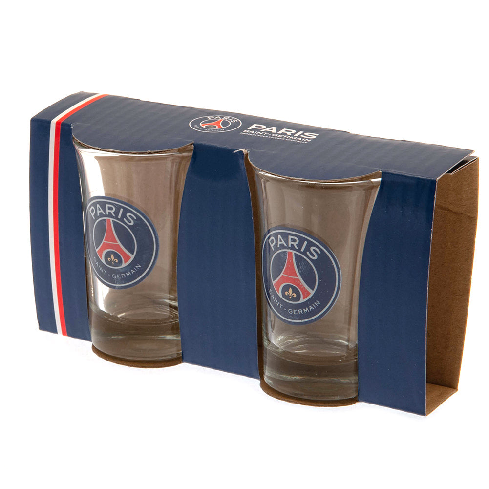 Paris Saint Germain FC 2pk Shot Glass Set: 3 - Glassware By Paris Saint Germain