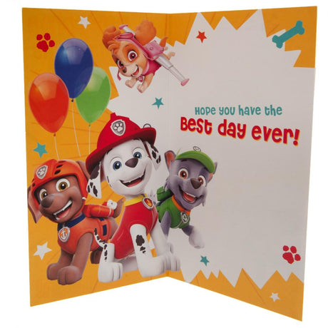 Paw Patrol Colourful Birthday Card: 3 - Greeting Cards By Paw Patrol