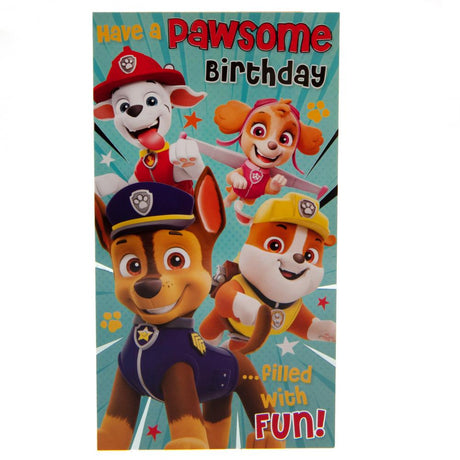 Paw Patrol Colourful Birthday Card: 4 - Greeting Cards By Paw Patrol