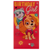 Paw Patrol Birthday Card Girl: 4 - Greeting Cards By Paw Patrol