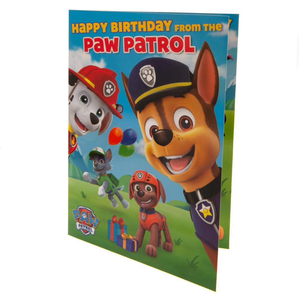 Paw Patrol Birthday Sound Card: 2 - Greeting Cards By Paw Patrol