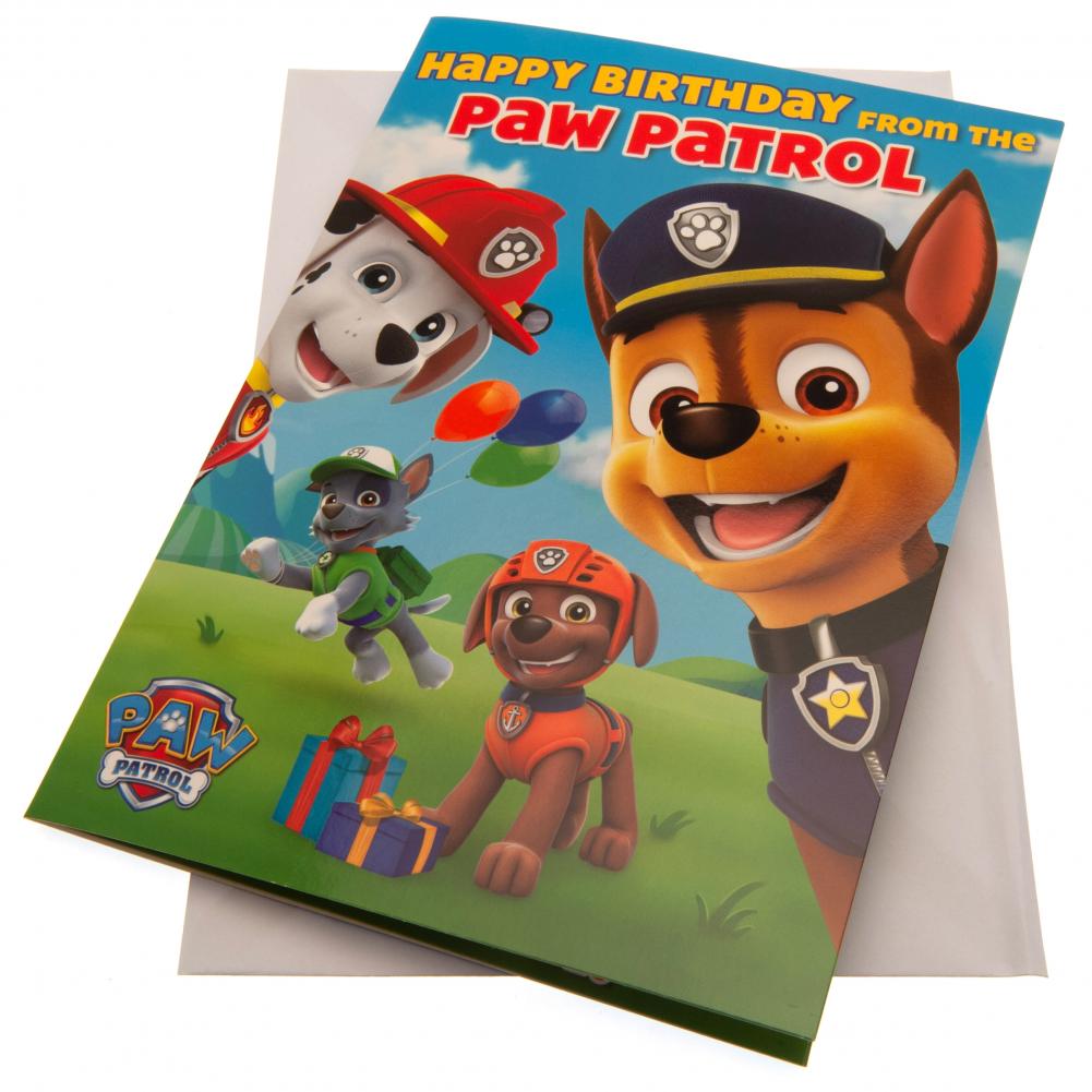 Paw Patrol Birthday Sound Card: 1 - Greeting Cards By Paw Patrol