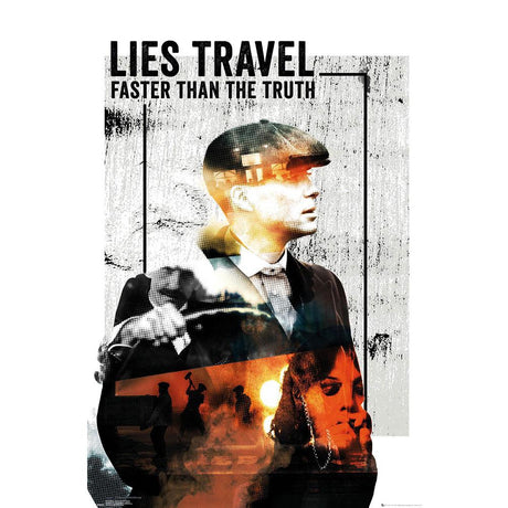 Peaky Blinders Lies Travel Poster 61x91cm: 1 - Posters By Peaky Blinders