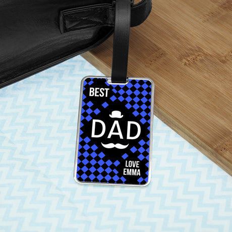 Personalised World's Best Dad Luggage Tags - Travel Accessories at Gift Moments