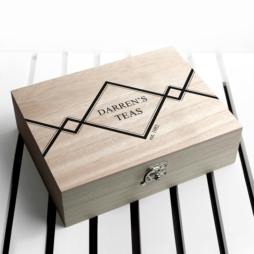 Personalised Gentlemen's Tea Box Selection - Tea Boxes at Gift Moments