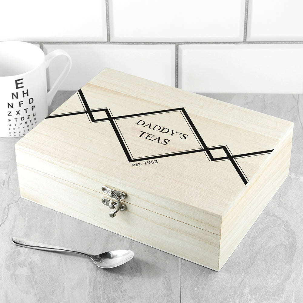 Personalised Gentlemen's Tea Box Selection - Tea Boxes at Gift Moments