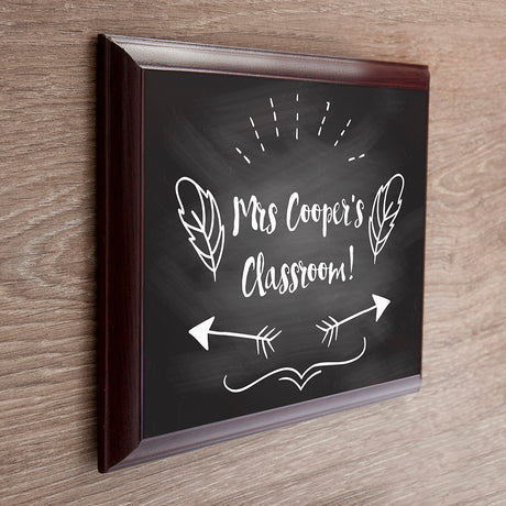 Personalised Teacher's Classroom Plaque - Signs & Plaques at Gift Moments