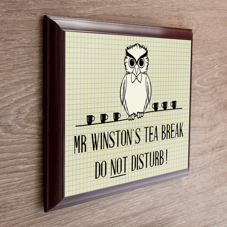 Personalised Teacher's Do Not Disturb Plaque - Signs & Plaques at Gift Moments