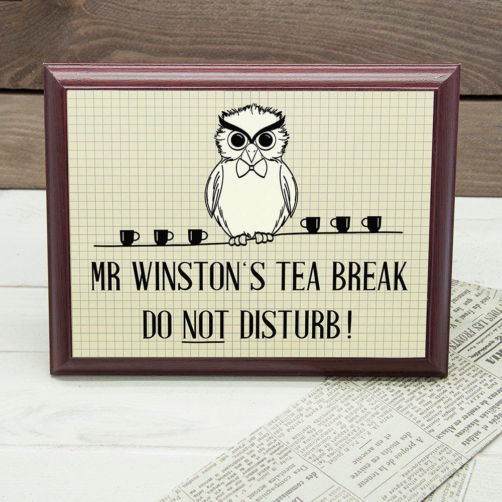 Personalised Teacher's Do Not Disturb Plaque - Signs & Plaques at Gift Moments