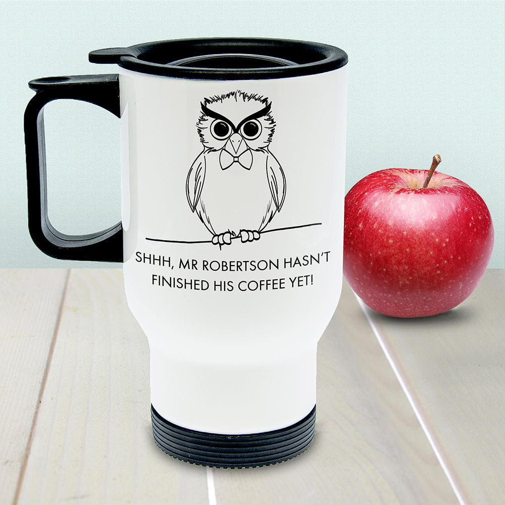 Personalised Teacher's Shhhh Travel Mug - Travel Mugs at Gift Moments