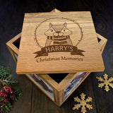 Personalised Woodland Animal Christmas Memory Boxes Chipmunk - Photo Cubes at Gift Moments