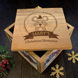 Personalised Woodland Animal Christmas Memory Boxes Mouse - Photo Cubes at Gift Moments