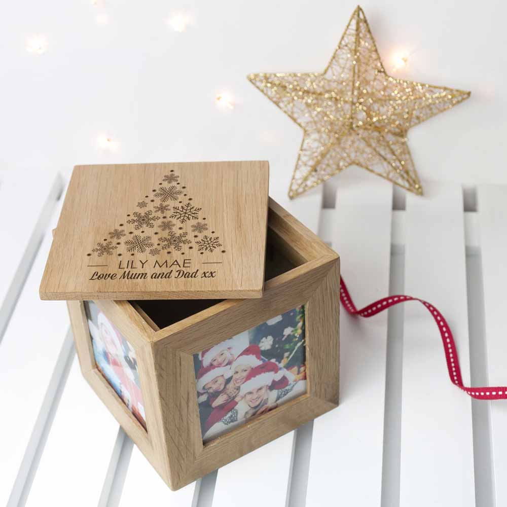 Personalised Christmas Photo Cube - Photo Cubes at Gift Moments