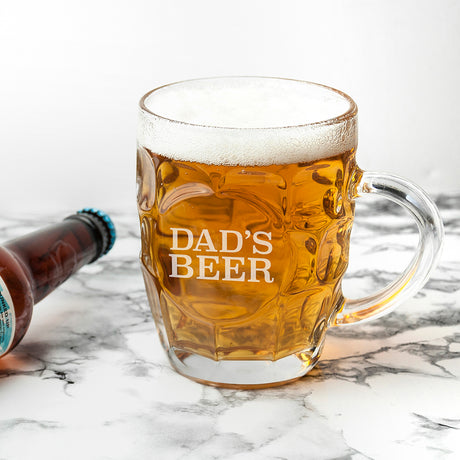 Personalised Dimpled Beer Glass - Beer Glasses at Gift Moments