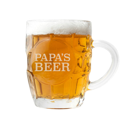 Personalised Dimpled Beer Glass - Beer Glasses at Gift Moments