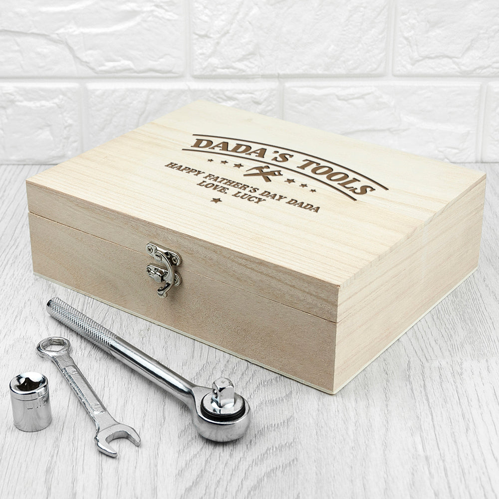 Personalised He Can Fix Anything Toolbox: 3 - Tools & Storage By Gift Moments