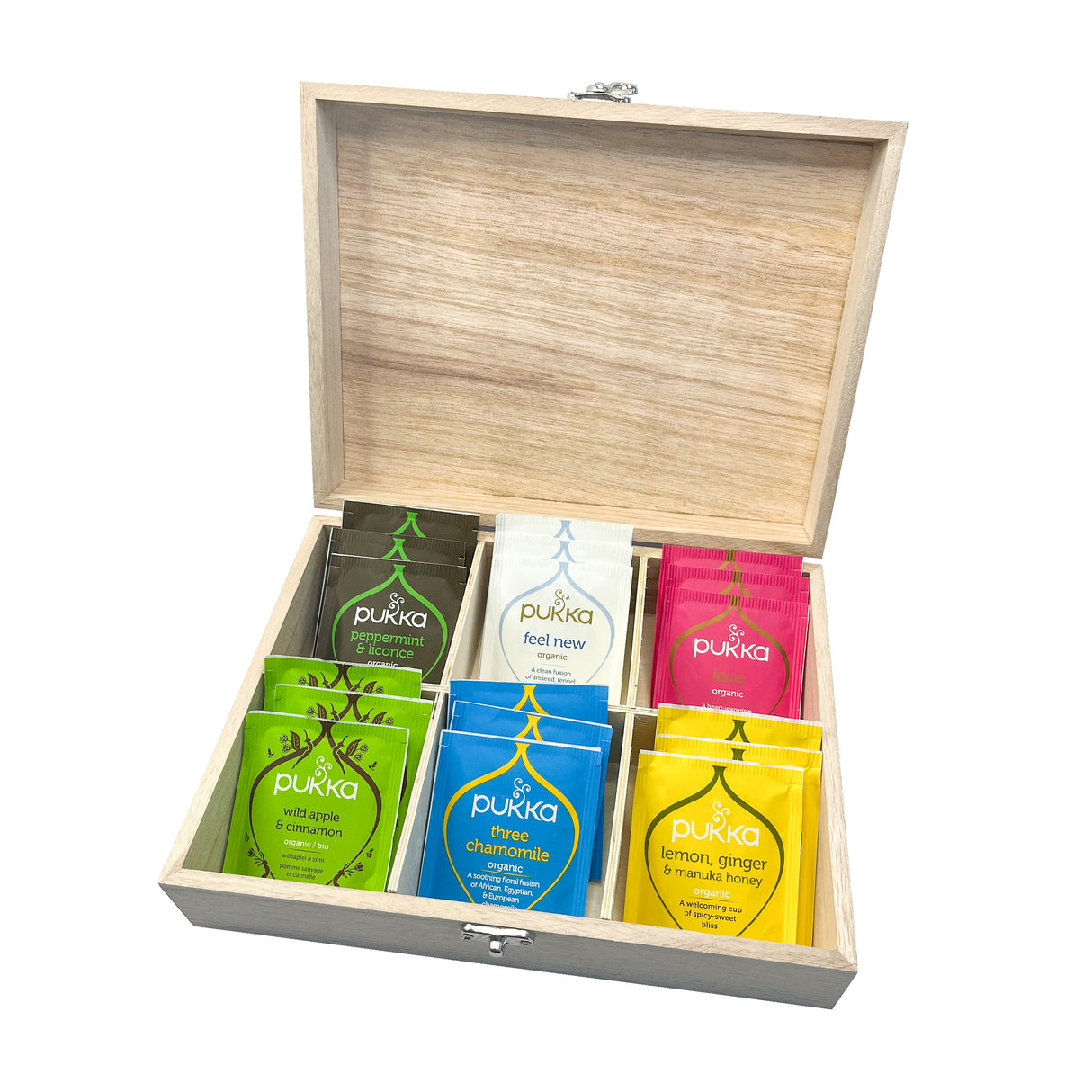 Personalised Red Heart Tea Box Selection - Tea Boxes at Gift Moments