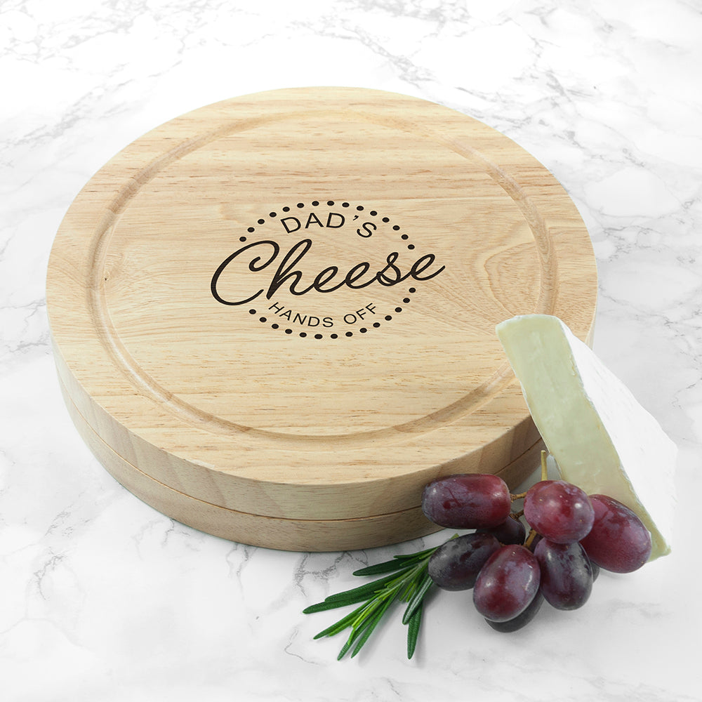 Personalised 'Hands Off' Cheese Board Set - Cheese Boards at Gift Moments