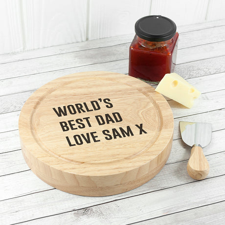 Personalised Cheese Lover Round Board Set - Cheese Boards at Gift Moments