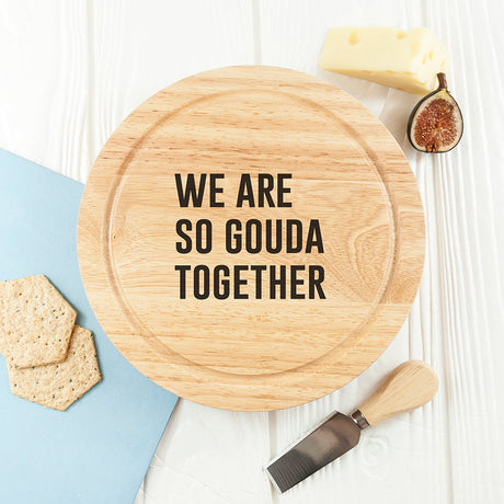 Personalised Cheese Lover Round Board Set - Cheese Boards at Gift Moments