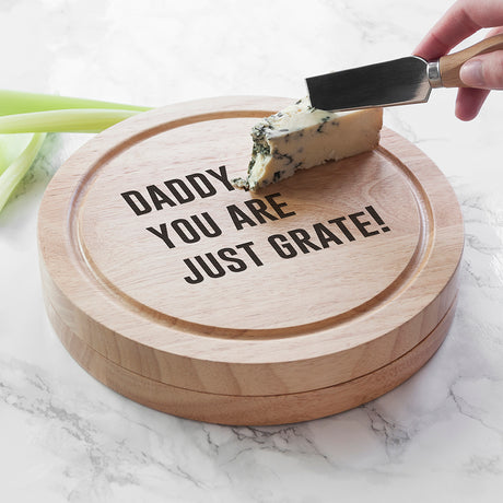 Personalised Cheese Lover Round Board Set - Cheese Boards at Gift Moments