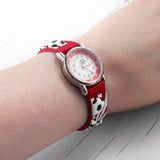 Personalised Kids Red Football Watch: 3 - Metal Watches By Gift Moments