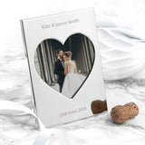 Personalised Silver Plated Heart Photo Frame - Photo Frames at Gift Moments