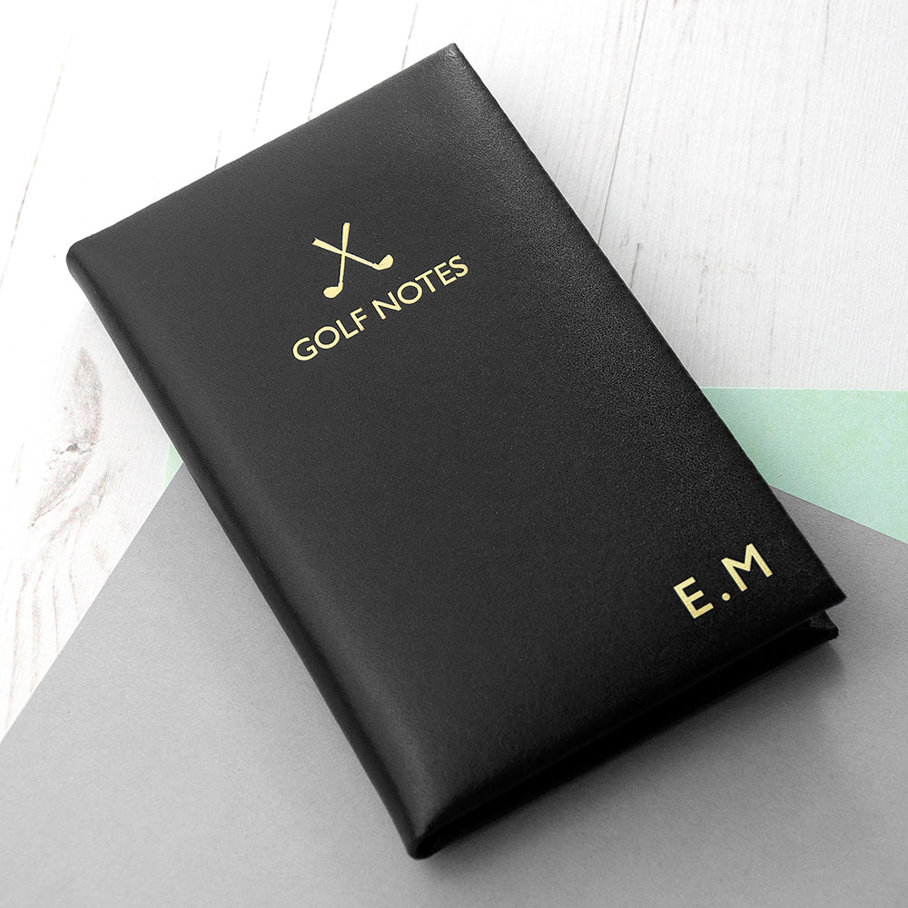 Personalised Luxury Leather Golf Notebooks - Notebooks at Gift Moments