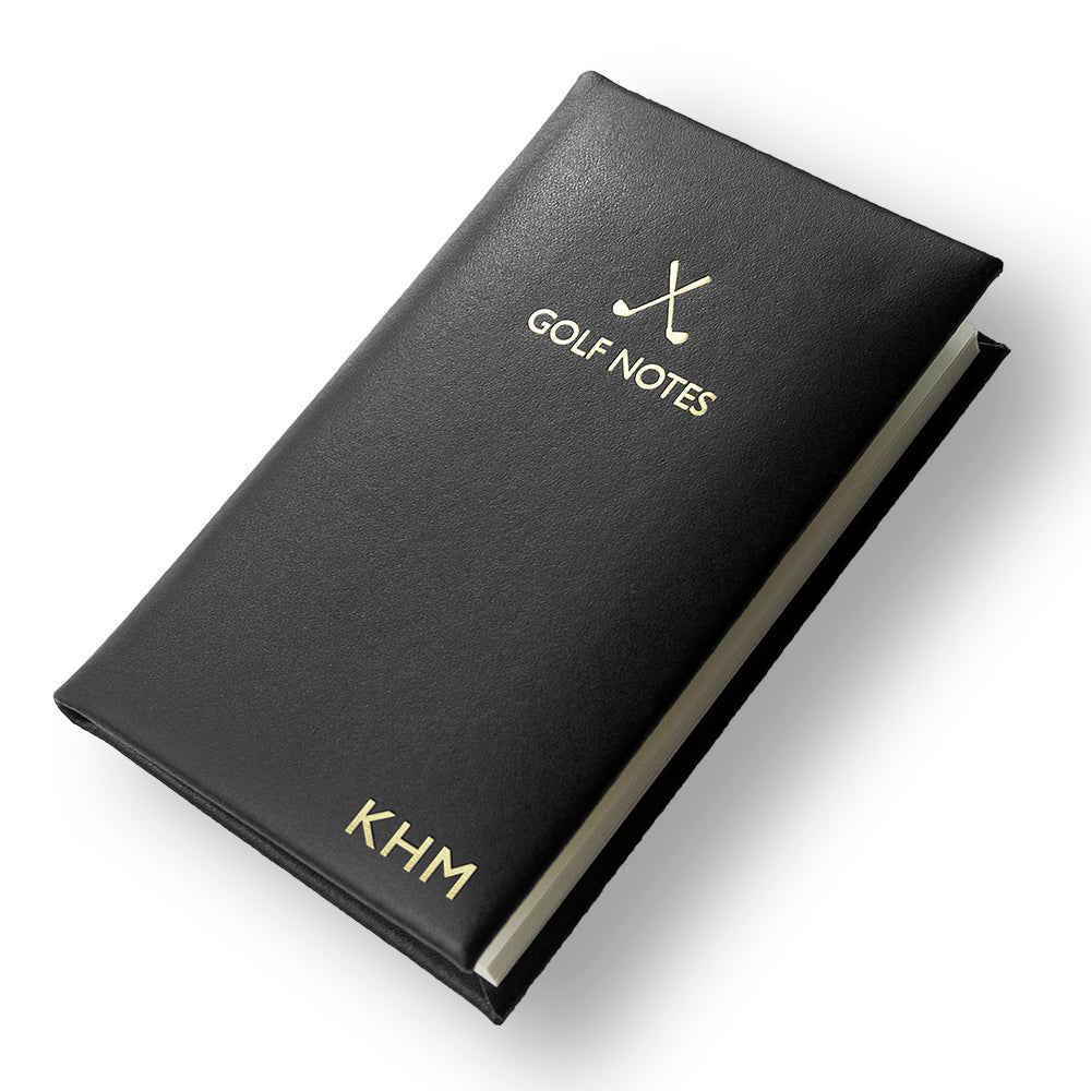 Personalised Luxury Leather Golf Notebooks - Notebooks at Gift Moments