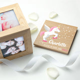 Personalised Baby Unicorn Photo Cube - Photo Cubes at Gift Moments