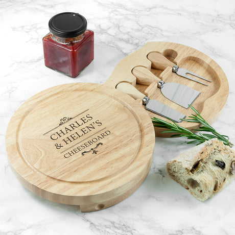 Personalised Traditional Couple's Cheese Set - Cheese Boards at Gift Moments