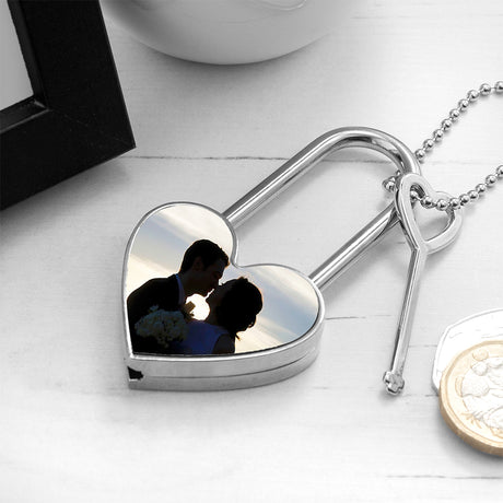 Personalised Favourite Memory Heart Padlock - Keyrings at Gift Moments