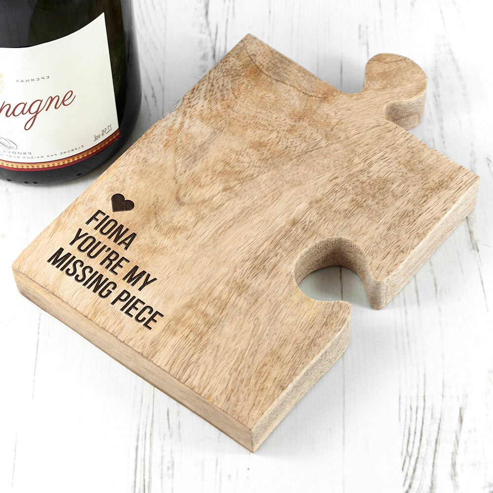 Personalised Missing Piece Jigsaw Bottle Coaster - Coasters at Gift Moments