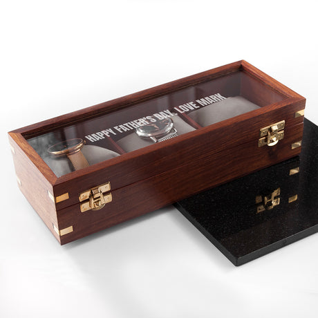 Personalised Luxury Wooden Watch Box - Jewellery Boxes at Gift Moments