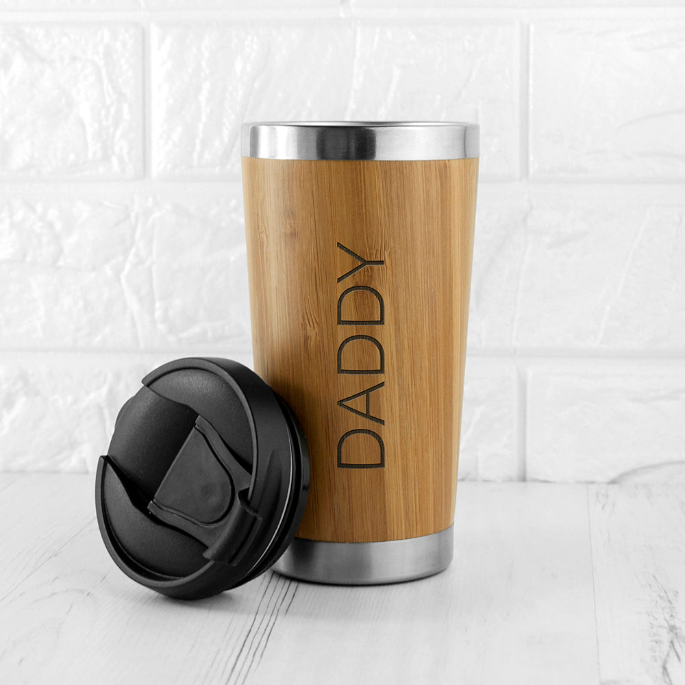 Personalised Bamboo Travel Mug - Travel Mugs at Gift Moments