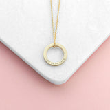 Personalised Family Ring Necklace: 4 - Necklaces By Gift Moments