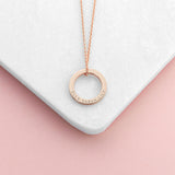 Personalised Family Ring Necklace: 5 - Necklaces By Gift Moments