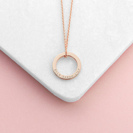 Personalised Family Ring Necklace Collection - Jewellery at Gift Moments