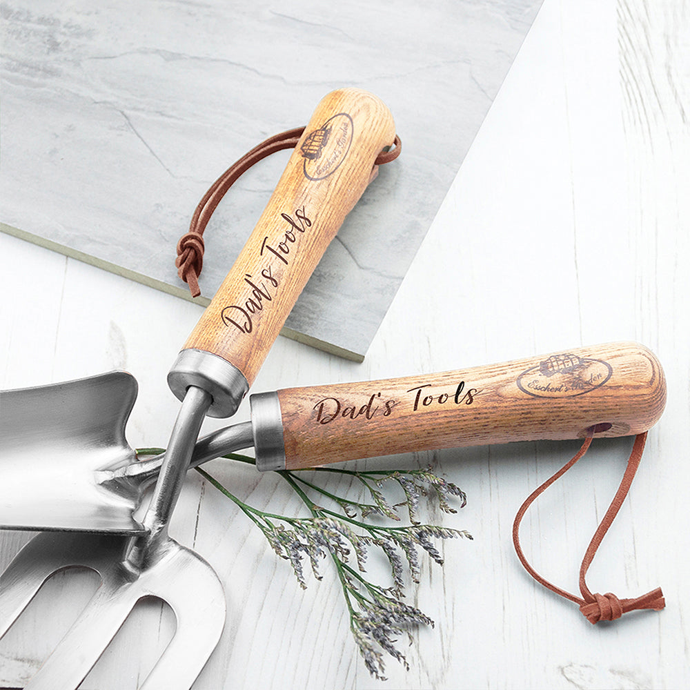 Personalised Luxe Silver Trowel and Fork Set: 2 - Tools & Storage By Gift Moments