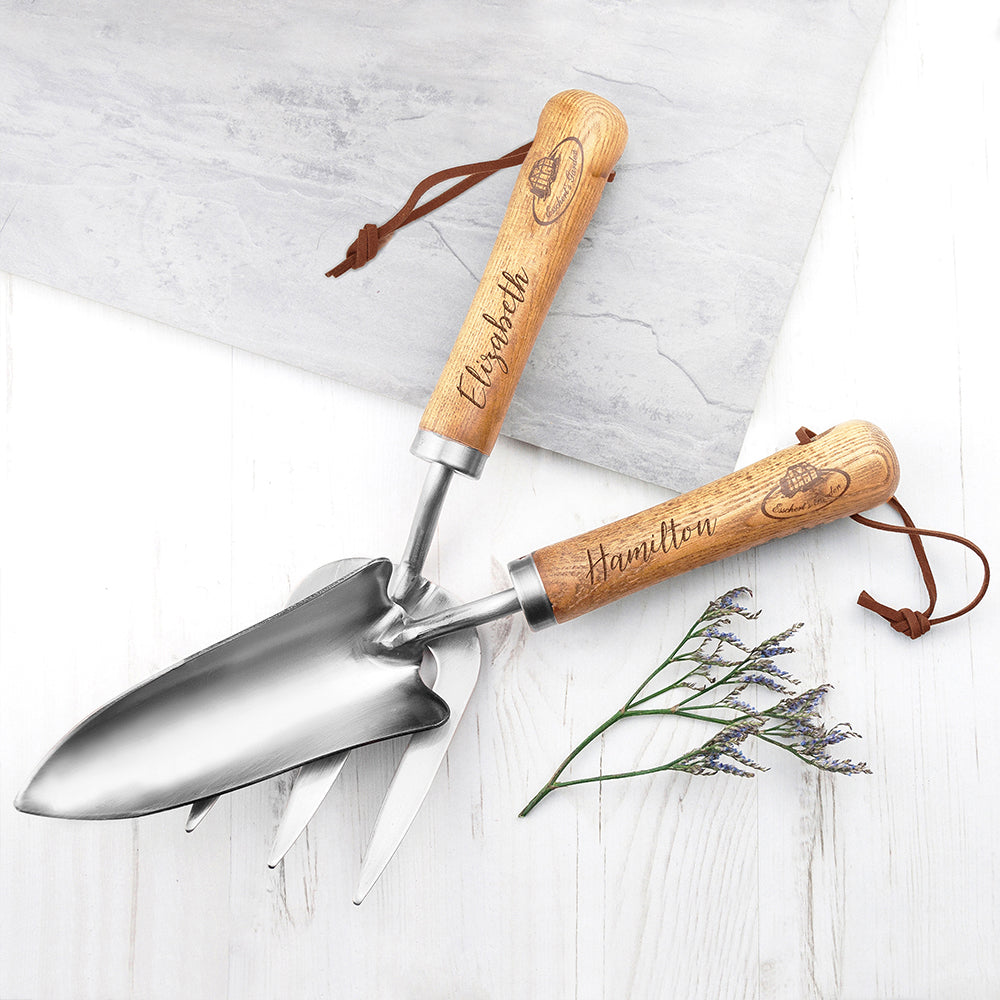 Personalised Luxe Silver Trowel and Fork Set: 1 - Tools & Storage By Gift Moments