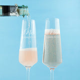 Personalised Couples Champagne Flute Set: 4 - Champagne Flutes By Gift Moments