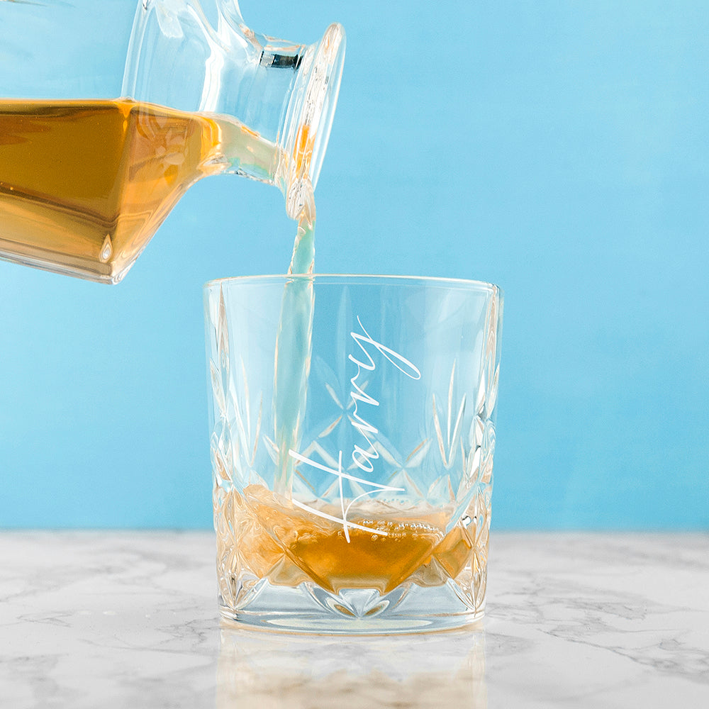 Personalised Luxe Crystal Whisky Tumbler - Tumblers at Gift Moments