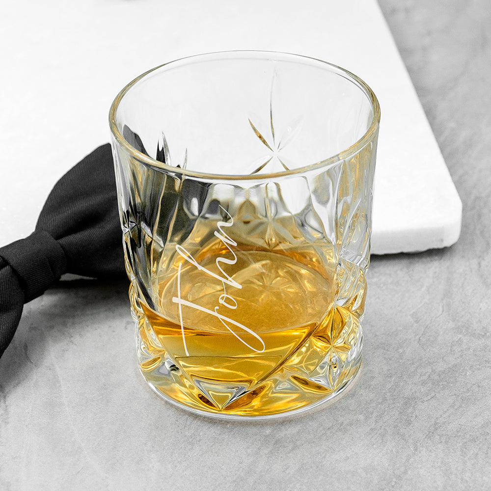 Personalised Luxe Crystal Whisky Tumbler - Tumblers at Gift Moments