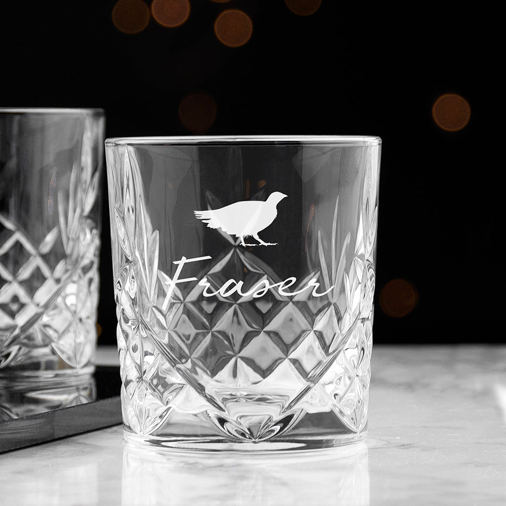 Personalised Crystal Icon Whisky Tumbler: 4 - Tumblers By Gift Moments