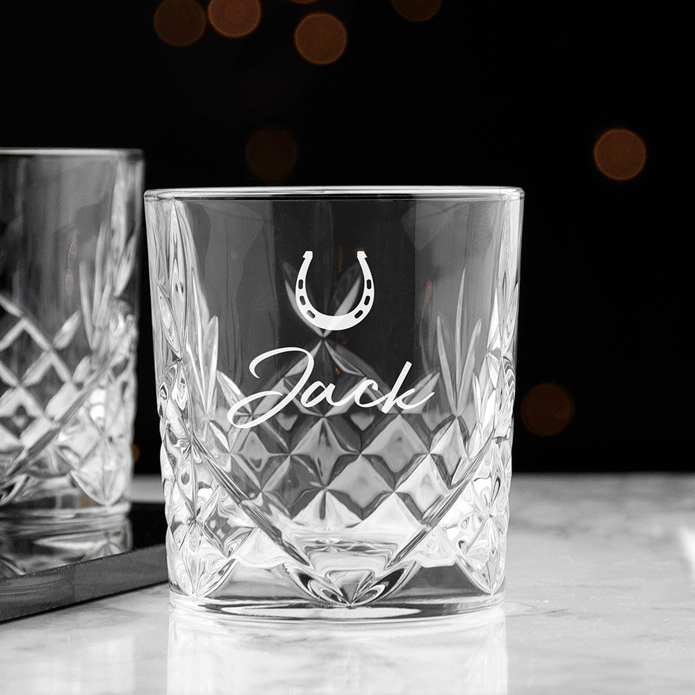 Personalised Crystal Icon Whisky Tumbler: 6 - Tumblers By Gift Moments