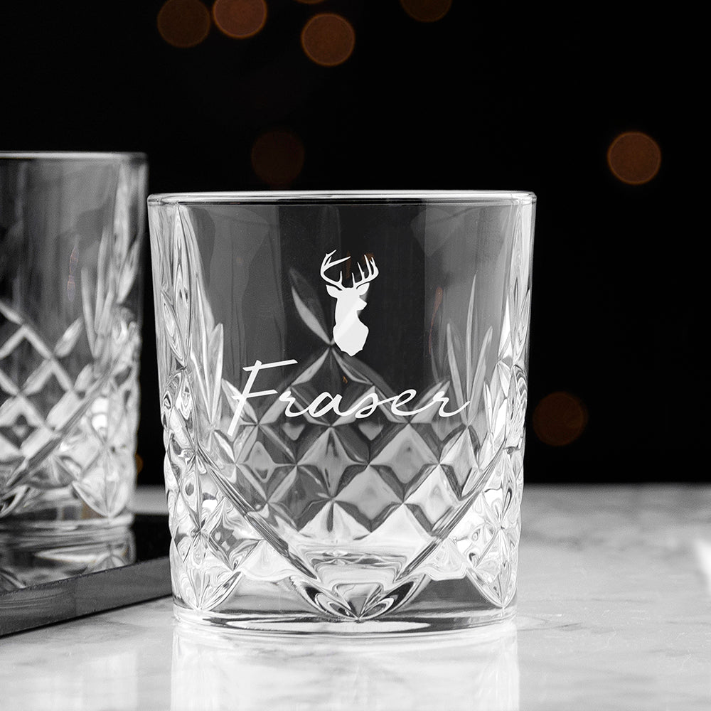 Personalised Crystal Icon Whisky Tumbler: 5 - Tumblers By Gift Moments